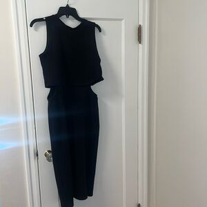 Leith Black Midi Dress (Stretchy)